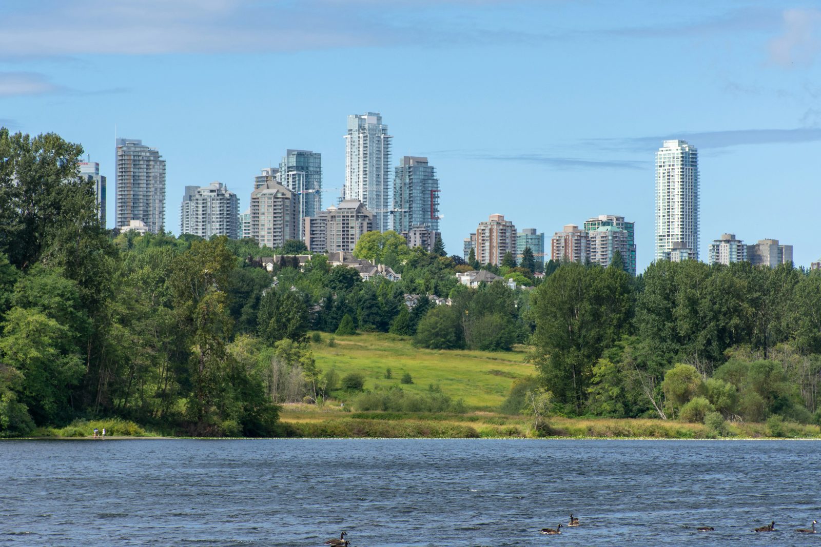Burnaby towers above Deer Lake