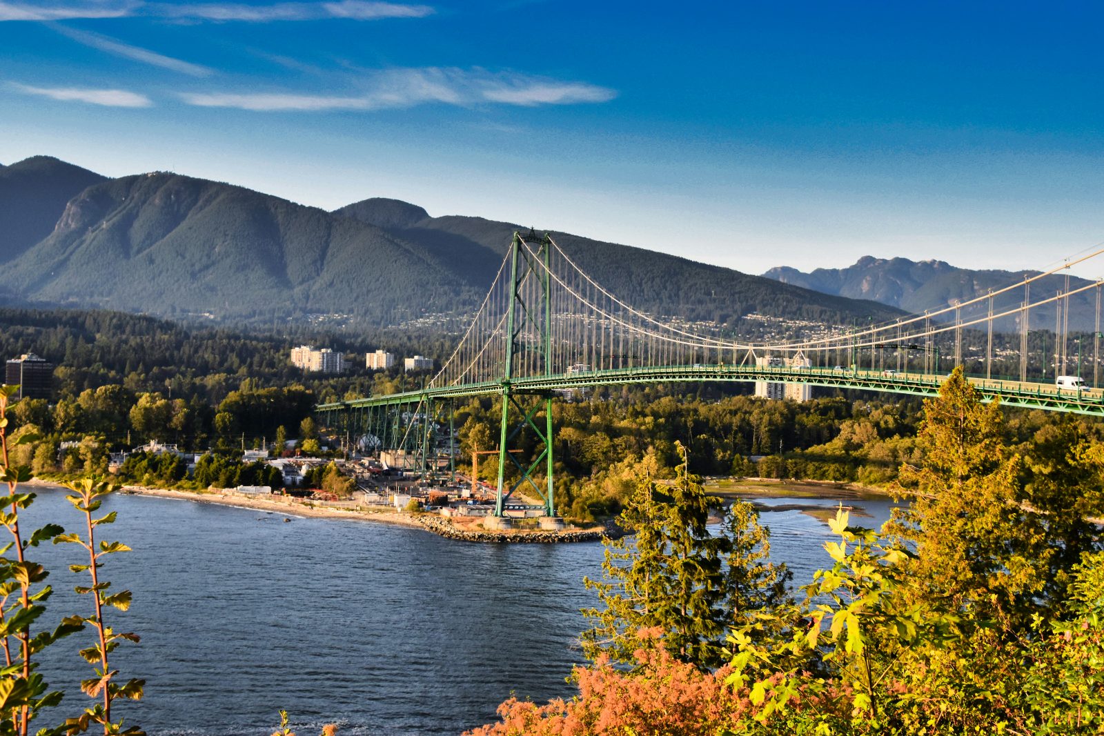 Lions Gate Bridge and the North Shore mountains